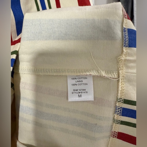 NWT Pomander Place Stripe Kira Dress M 100% Cotton Patriotic Style - Picture 9 of 11